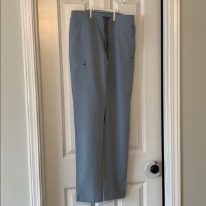 Figs Yola skinny leg dusty blue pants, small tall
